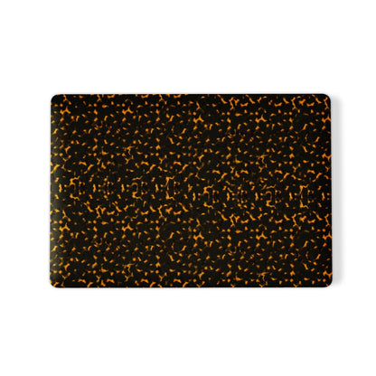 Amber Eclipse MacBook Case in matte tortoiseshell brown design – slim protective laptop cover from Case & Charm.