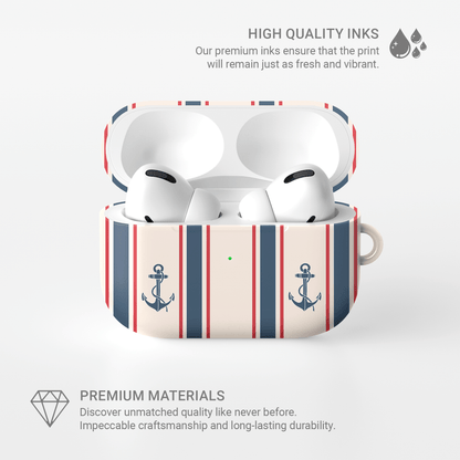 Anchor‑Watch Lines | Apple AirPods Tough Case - Case & Charm