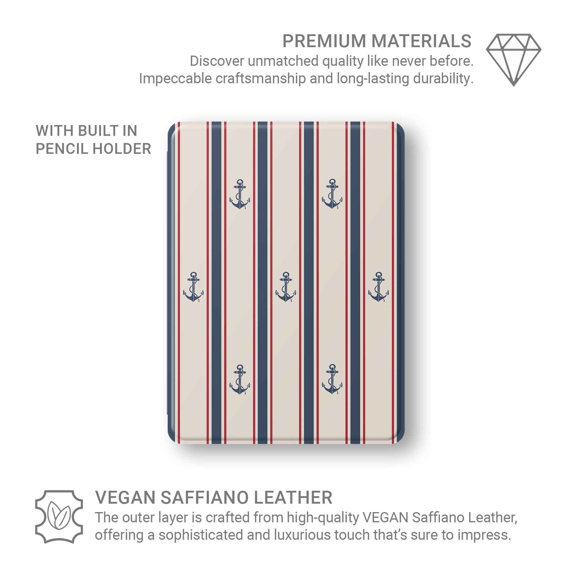 Anchor‑Watch Lines | Apple iPad Case - Case & Charm