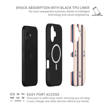 Stripe MagSafe tough protective phone case