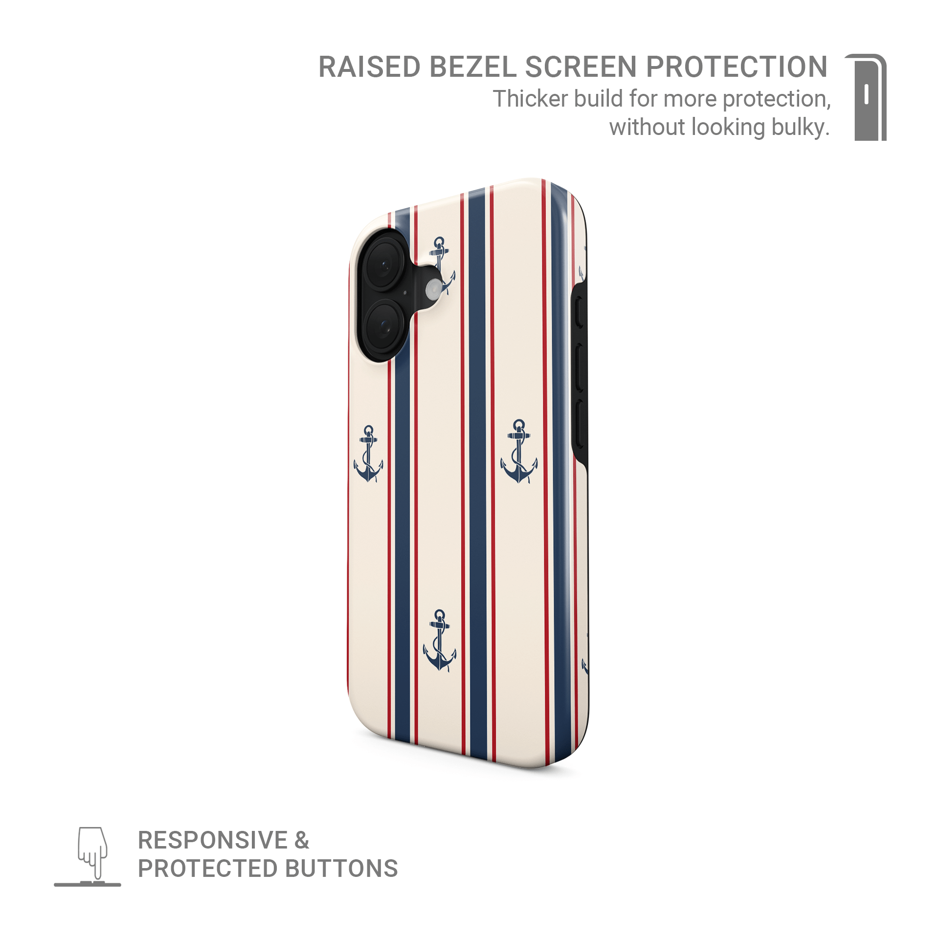 Stripe MagSafe tough protective phone case