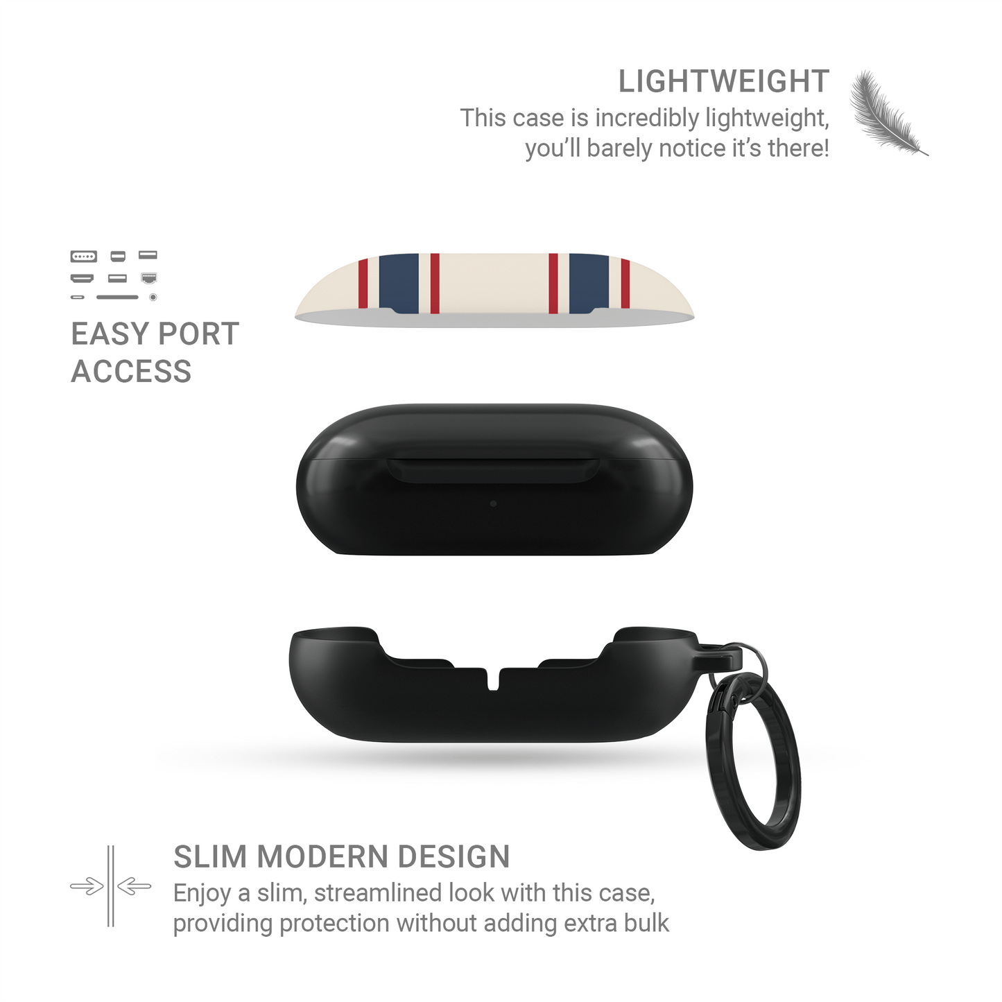Anchor‑Watch Lines | Samsung Buds Tough Case - Case & Charm