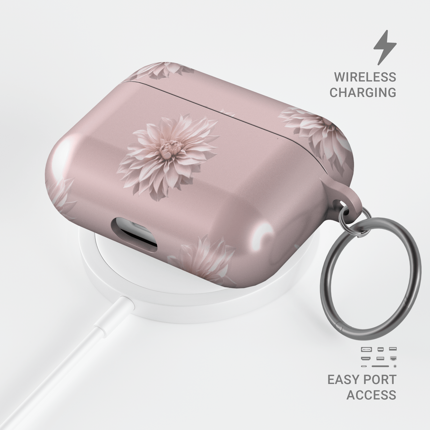 Blush Grace | Apple AirPods Tough Case - Case & Charm