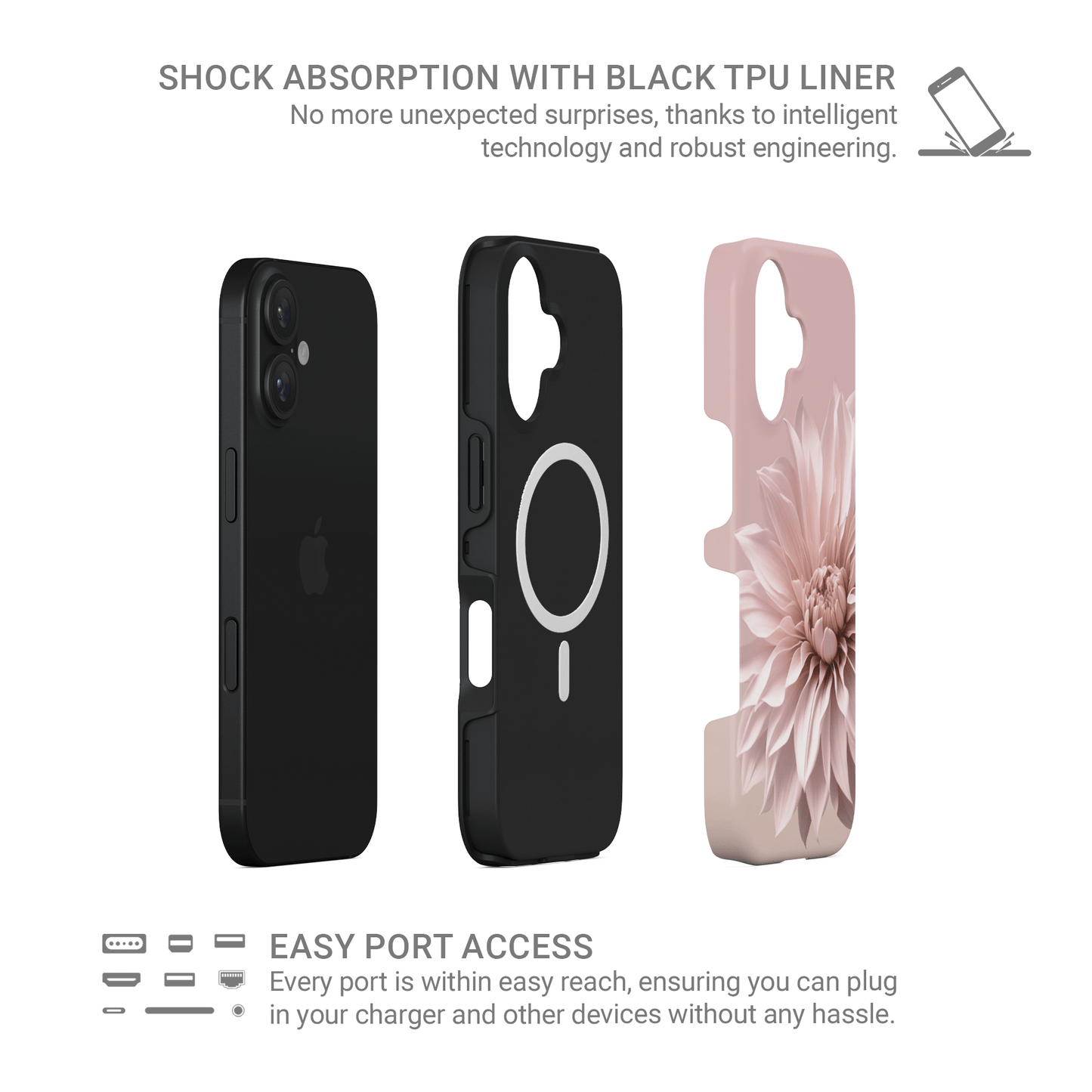 Blush Grace | MagSafe Tough Phone Case - Case & Charm