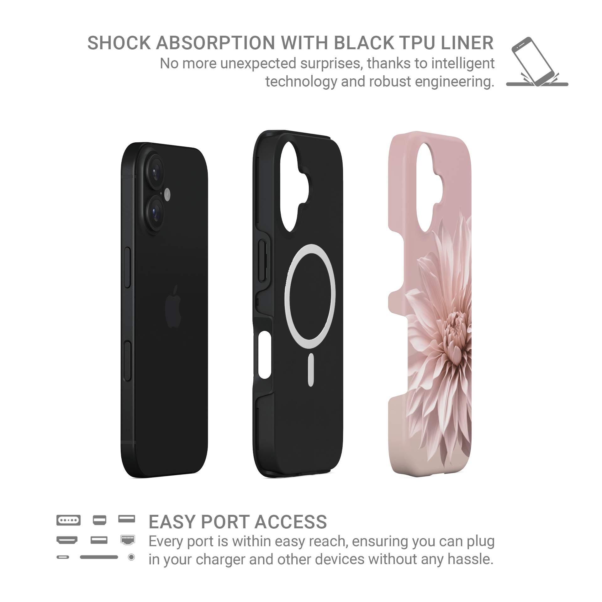 Blush Grace | MagSafe Tough Phone Case - Case & Charm