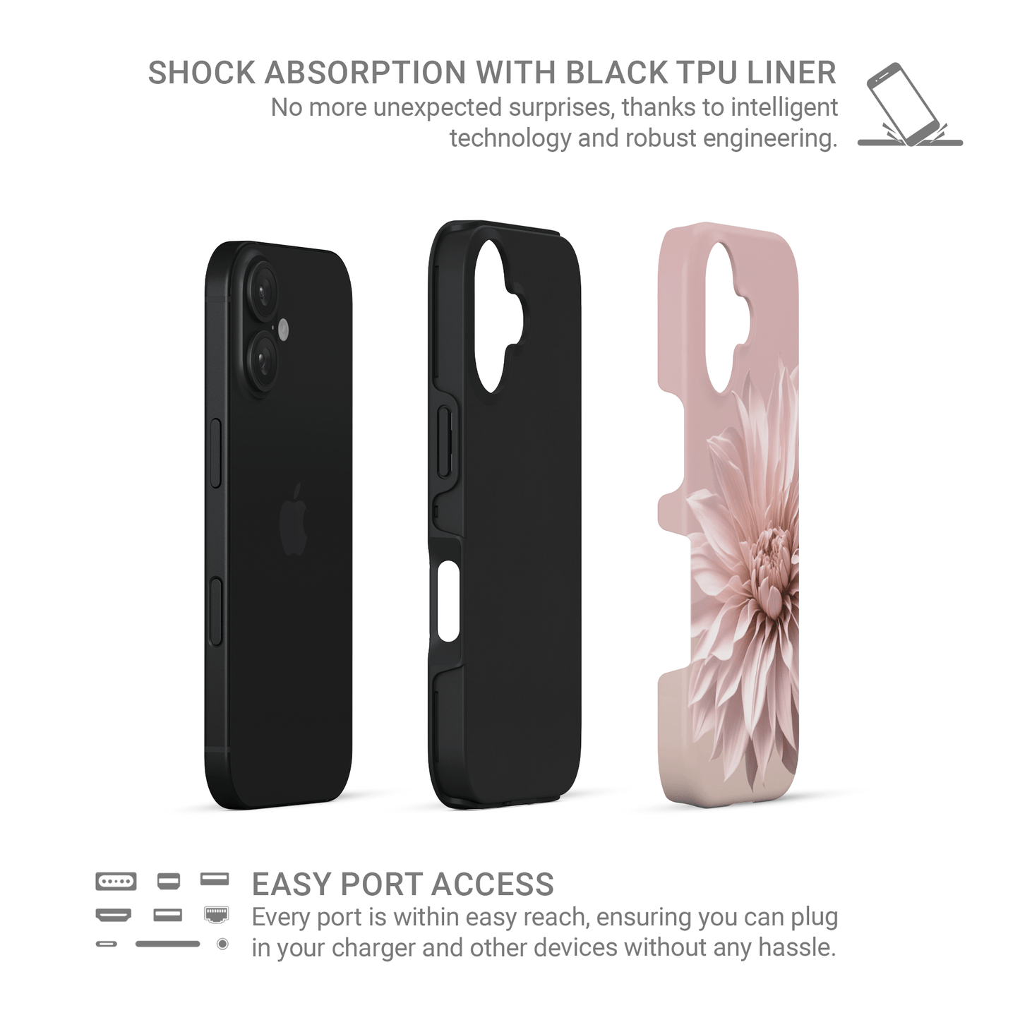 Blush Grace | Tough Phone Case - Case & Charm