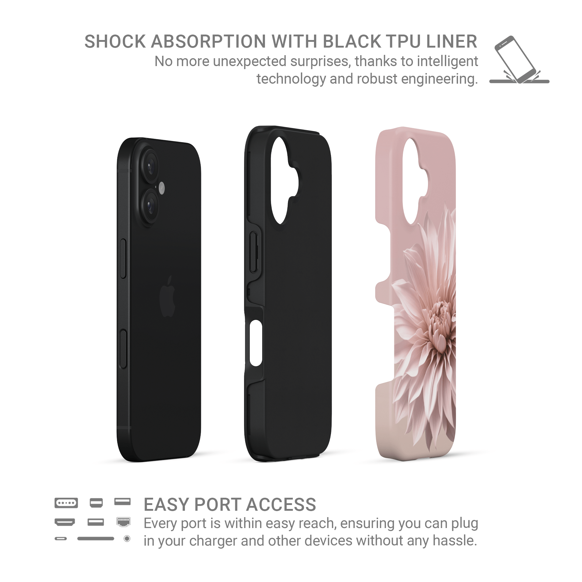 Blush Grace | Tough Phone Case - Case & Charm