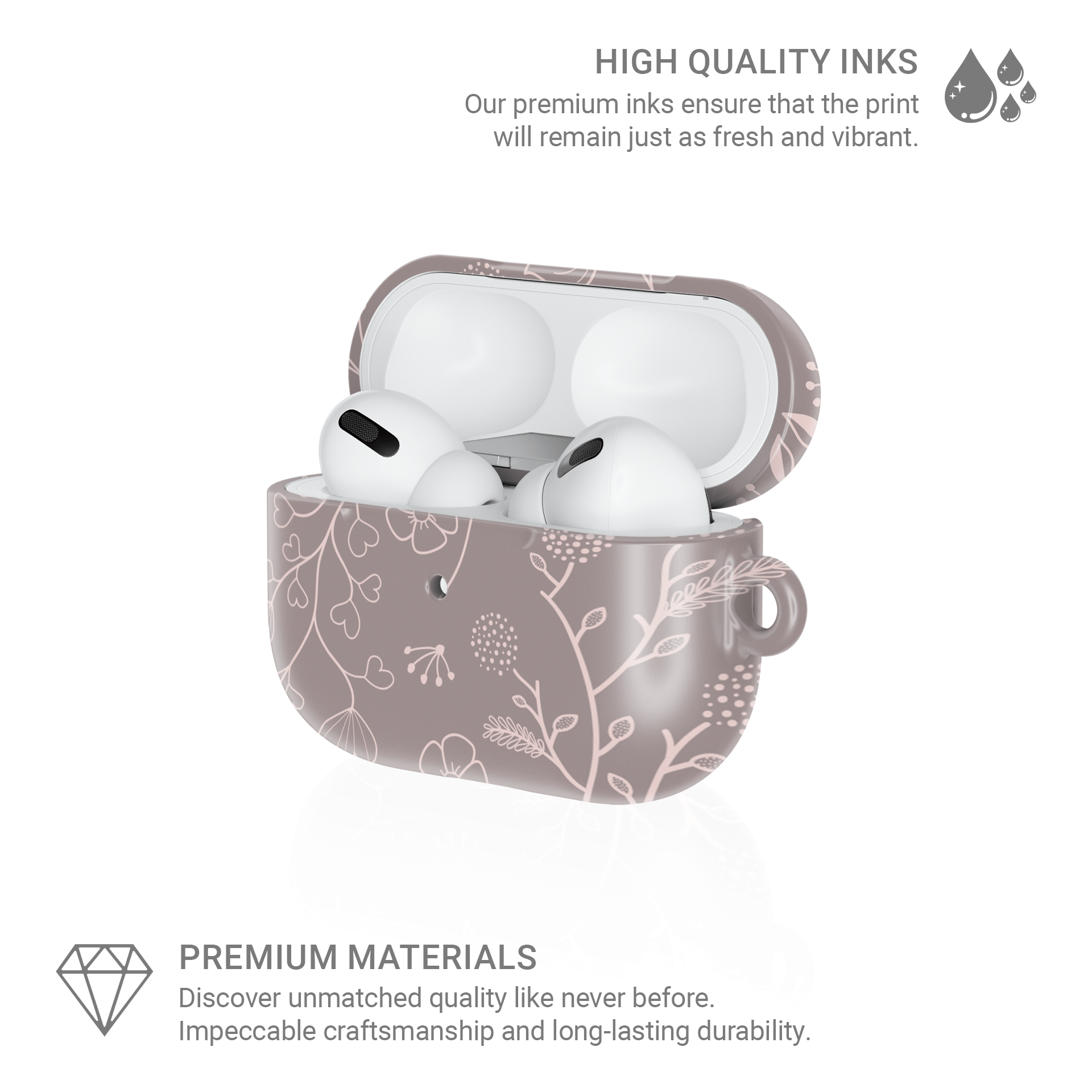 Blush Meadow | Apple AirPods Tough Case - Tech Accessories