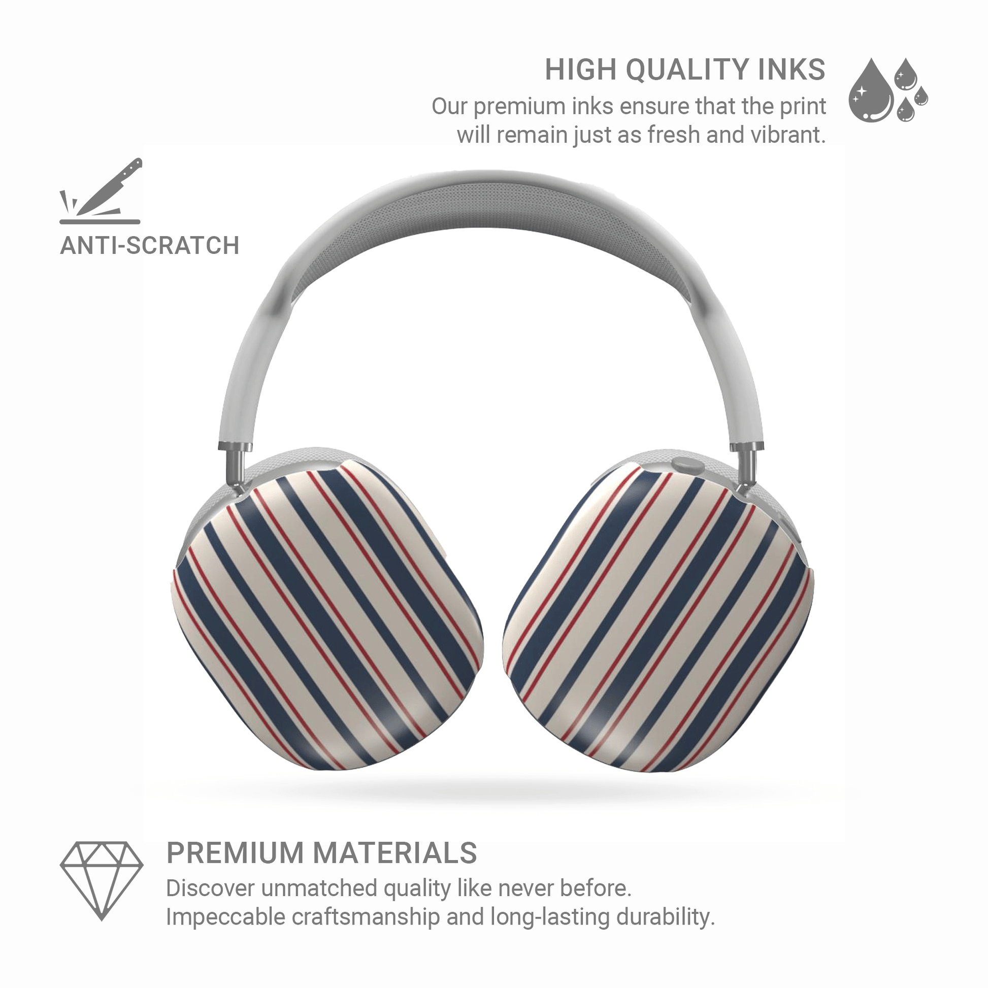 Bosun’s Pinstripe | Apple AirPods Max Tough Case - Case & Charm