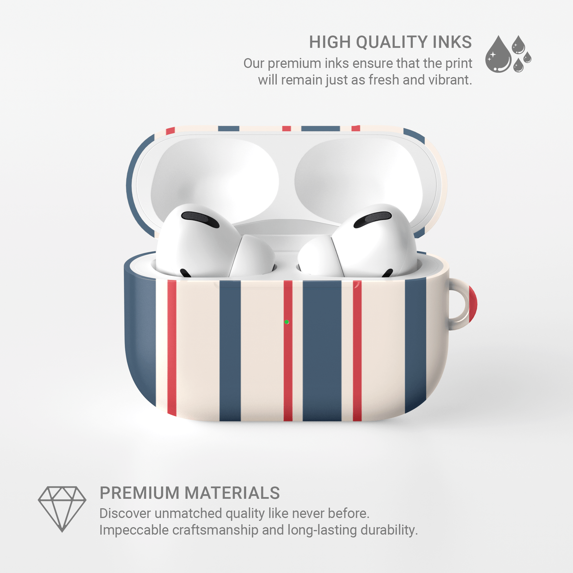 Bosun’s Pinstripe | Apple AirPods Tough Case - Case & Charm