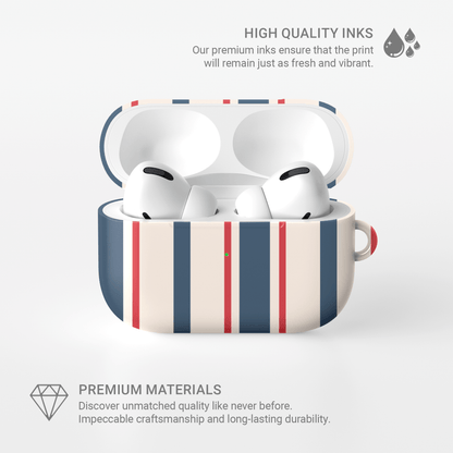 Bosun’s Pinstripe | Apple AirPods Tough Case - Case & Charm