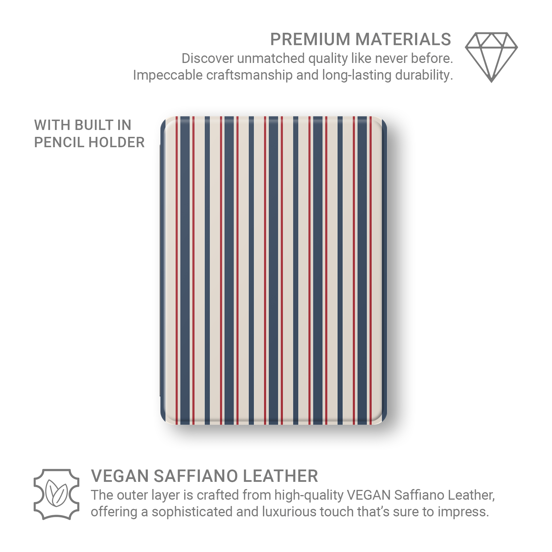 Bosun’s Pinstripe | Apple iPad Case - Case & Charm
