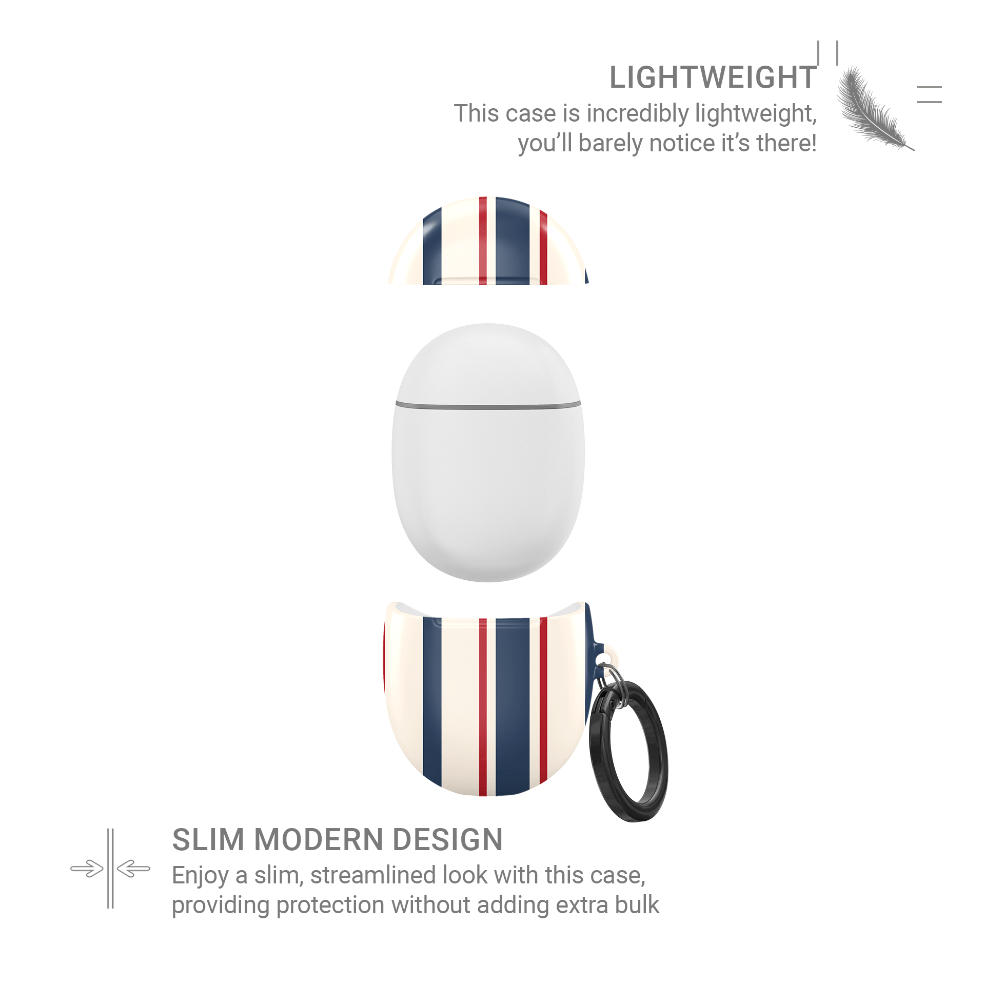 Bosun’s Pinstripe | Google Pixel Buds Tough Case - Case & Charm