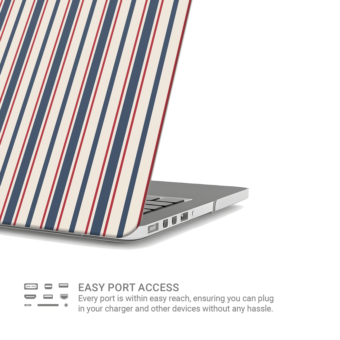 Bosun’s Pinstripe | MacBook Case - Case & Charm