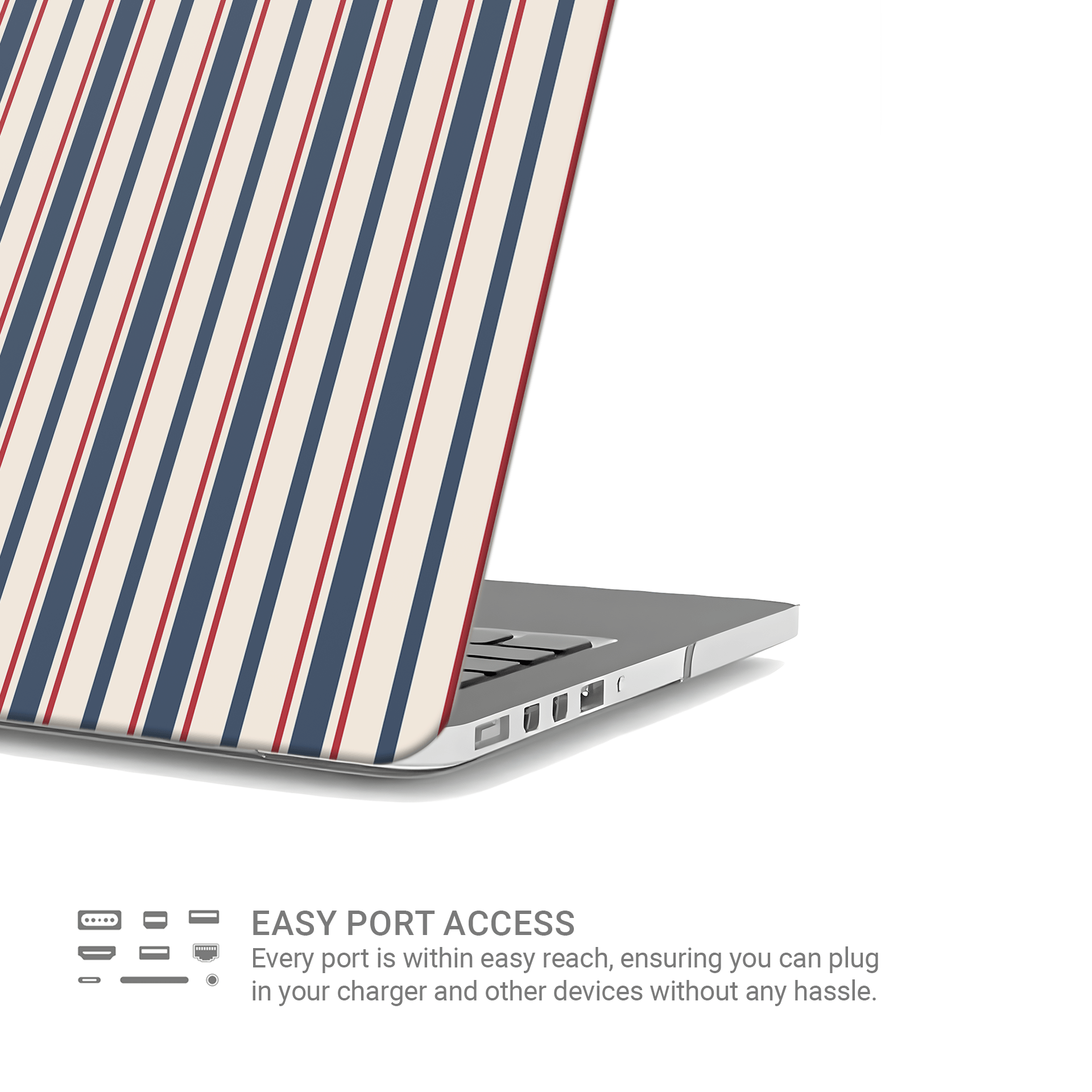 Bosun’s Pinstripe | MacBook Case - Case & Charm
