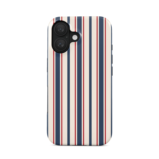 Bosun’s Pinstripe | MagSafe Tough Phone Case - Case & Charm