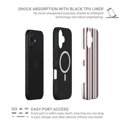 Stripe MagSafe tough protective phone case