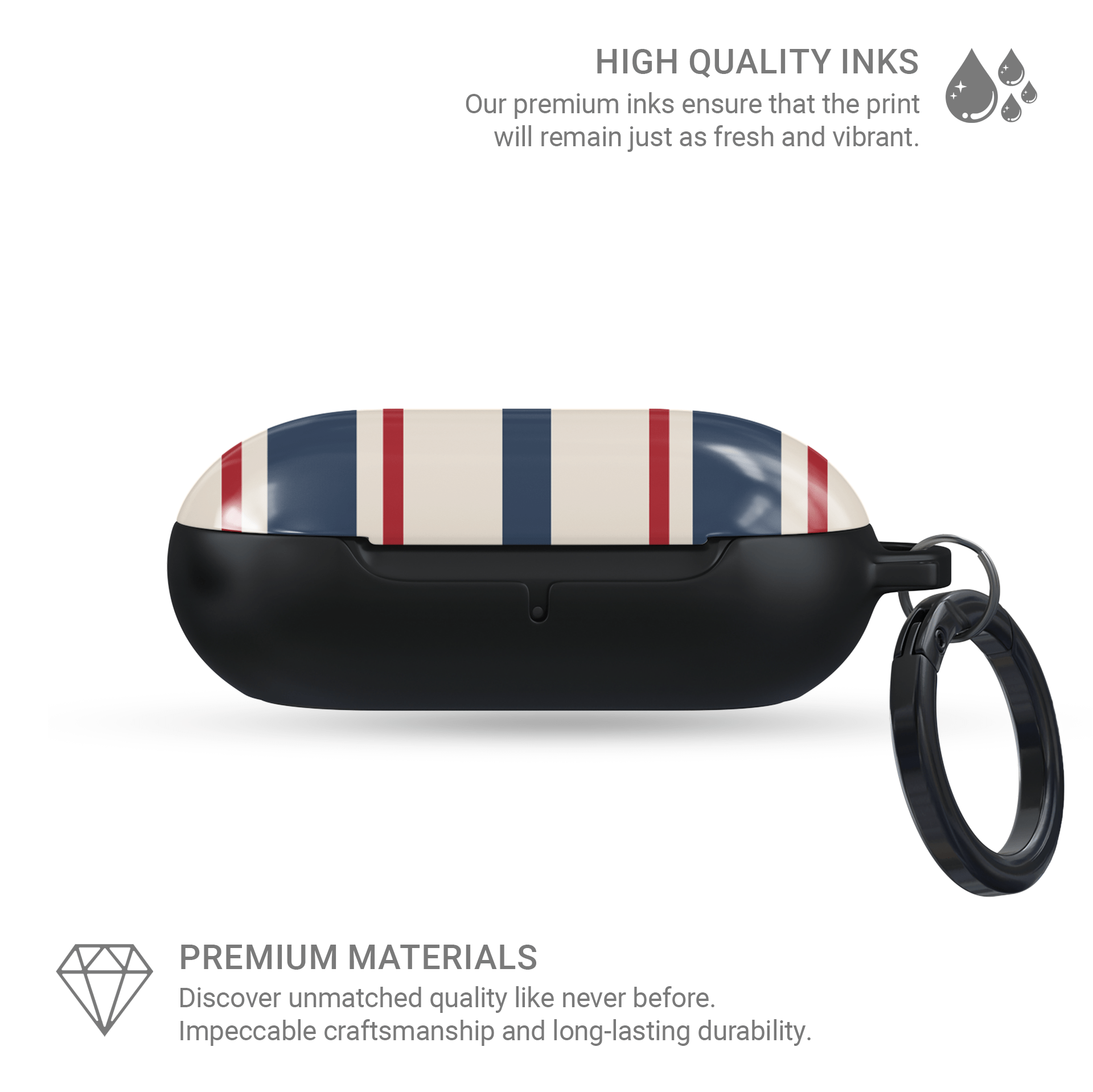 Bosun’s Pinstripe | Samsung Buds Tough Case - Case & Charm