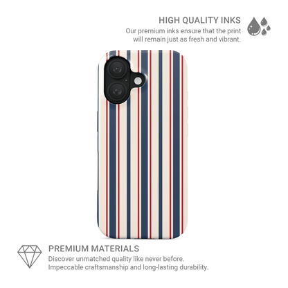 Bosun’s Pinstripe | Tough Phone Case - Case & Charm