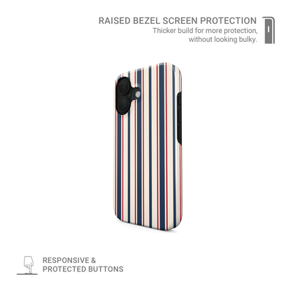 Bosun’s Pinstripe | Tough Phone Case - Case & Charm