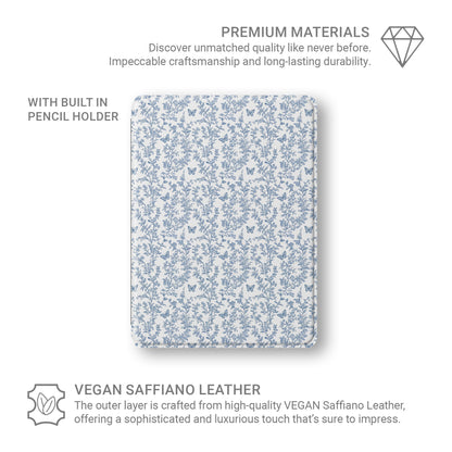 Slim iPad Pro case with Apple Pencil slot and butterfly design