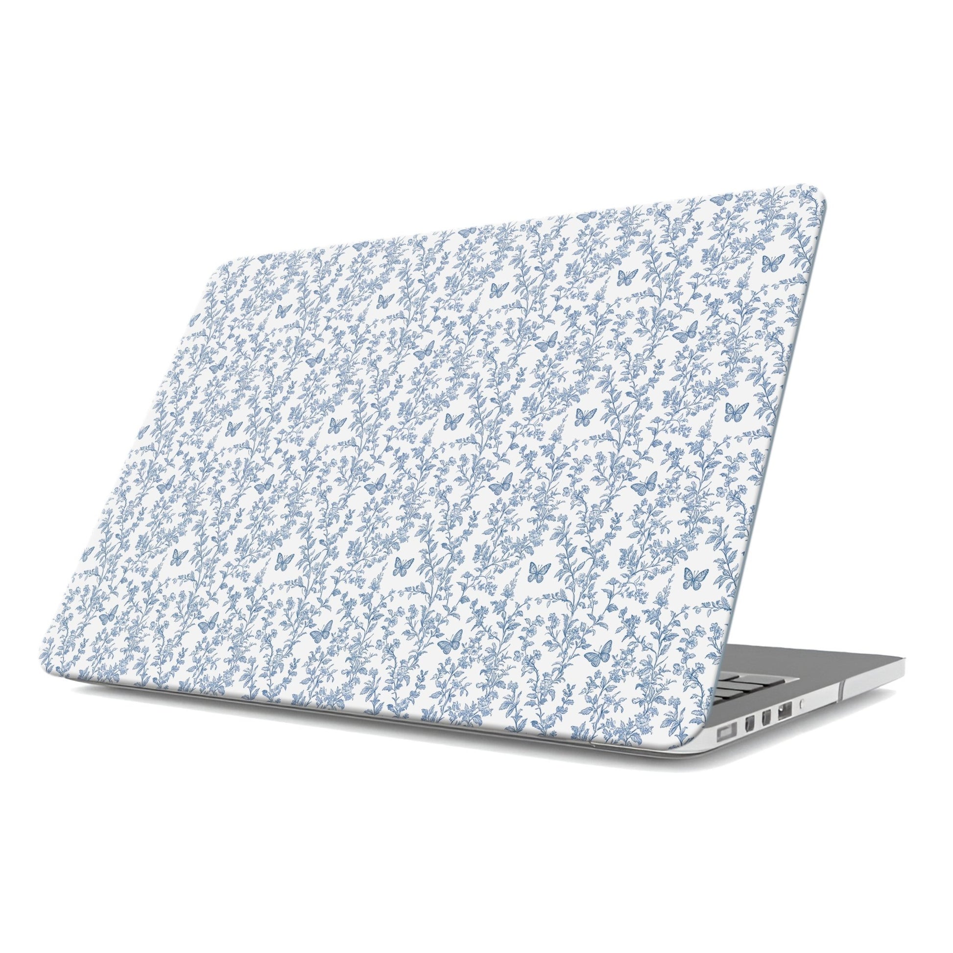 MacBook Case – slim floral and butterfly hard shell cover