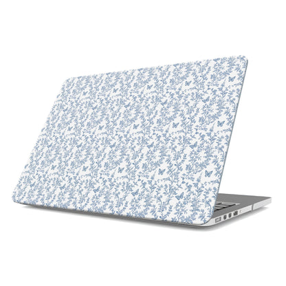 MacBook Case – slim floral and butterfly hard shell cover