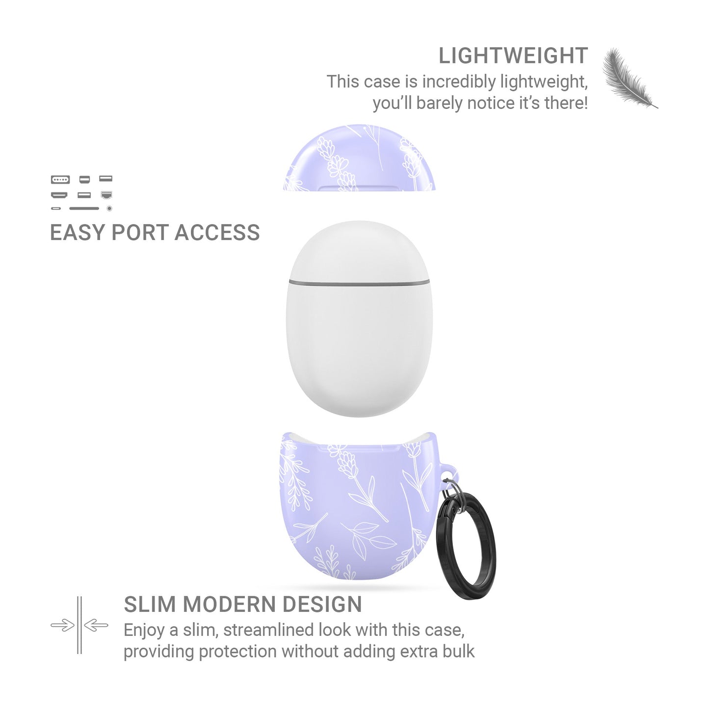 Lavender Haze | Google Pixel Buds Tough Case - Tech Accessories