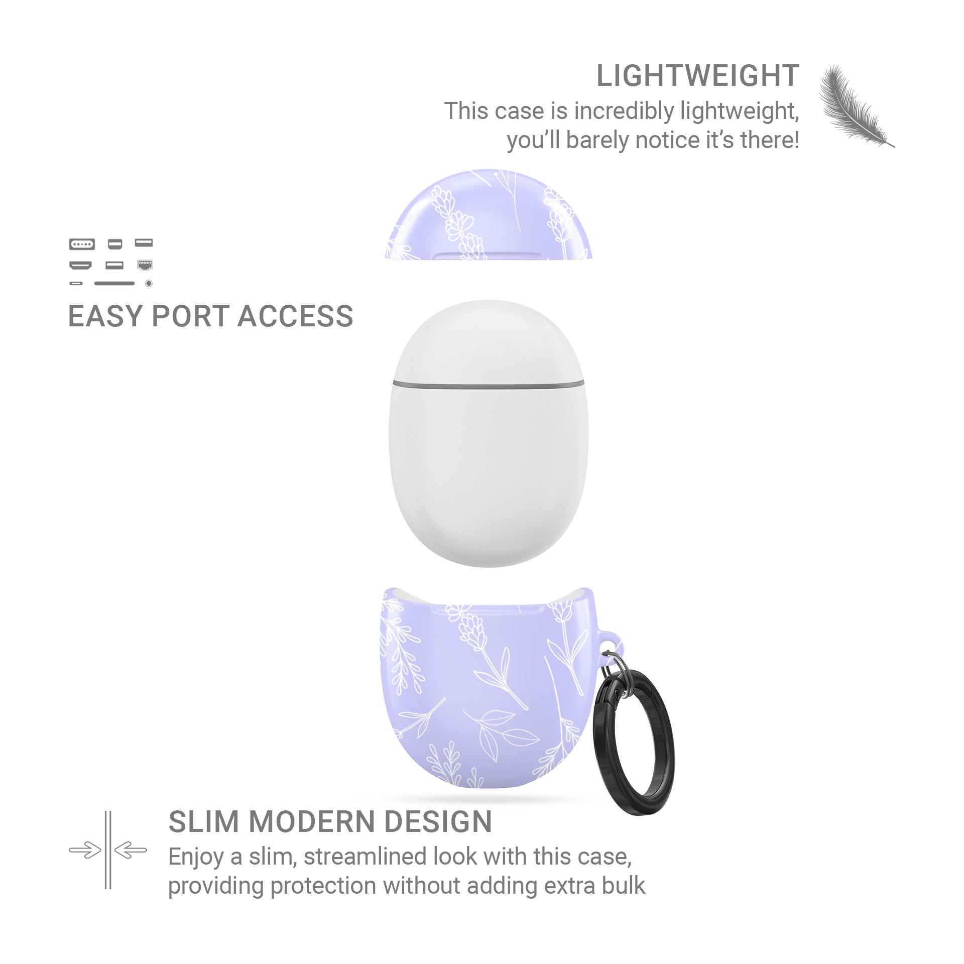 Lavender Haze | Google Pixel Buds Tough Case - Tech Accessories