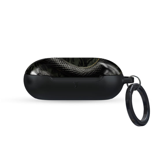 Coiled Shadows Samsung Buds Tough Case with snake design, glossy finish, and slim, impact-resistant shell.
