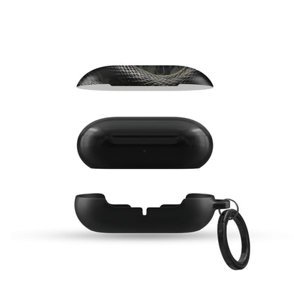 Coiled Shadows Samsung Buds Tough Case with snake design, glossy finish, and slim, impact-resistant shell.