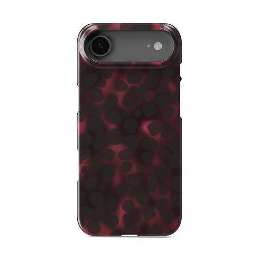 Crimson Ember Snap Phone Case in glossy red and black ember design – Ink and Ember Collection by Case & Charm