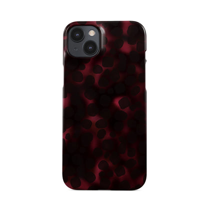 Crimson Ember slim snap case for iPhone, Samsung, and Google Pixel – fiery glossy animal print pattern