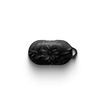Dark Flora Samsung Tough Case with black floral design and slim dual-layer build.