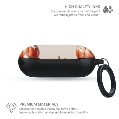 Protective Samsung Buds Pro case with chic autumn pumpkin design