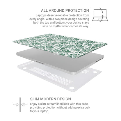 Lightweight floral MacBook Air case with stylish botanical print