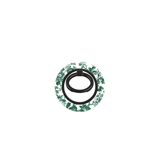 Emerald Enchantment Magnetic Phone Ring Holder – MagSafe floral grip and stand