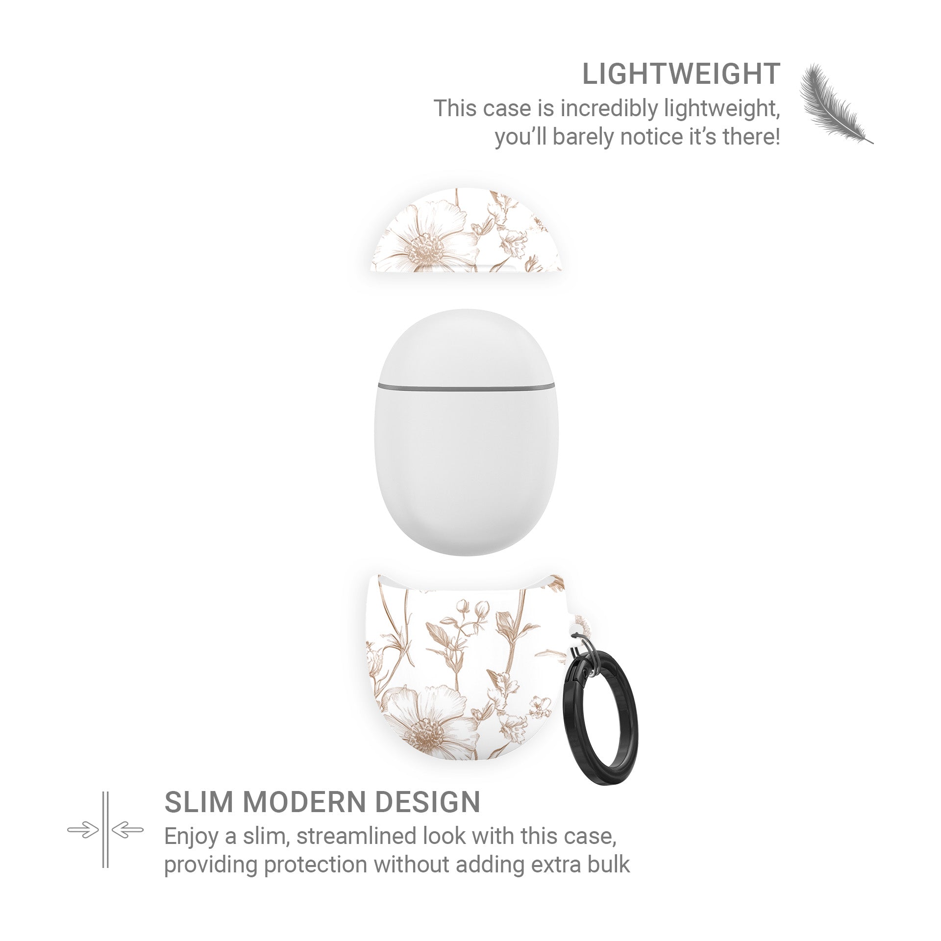 Google Pixel Buds Pro case with Faded Meadow design – vintage beige floral pattern, slim scratch-resistant cover for Pixel Buds Pro and Pixel Buds Pro 2