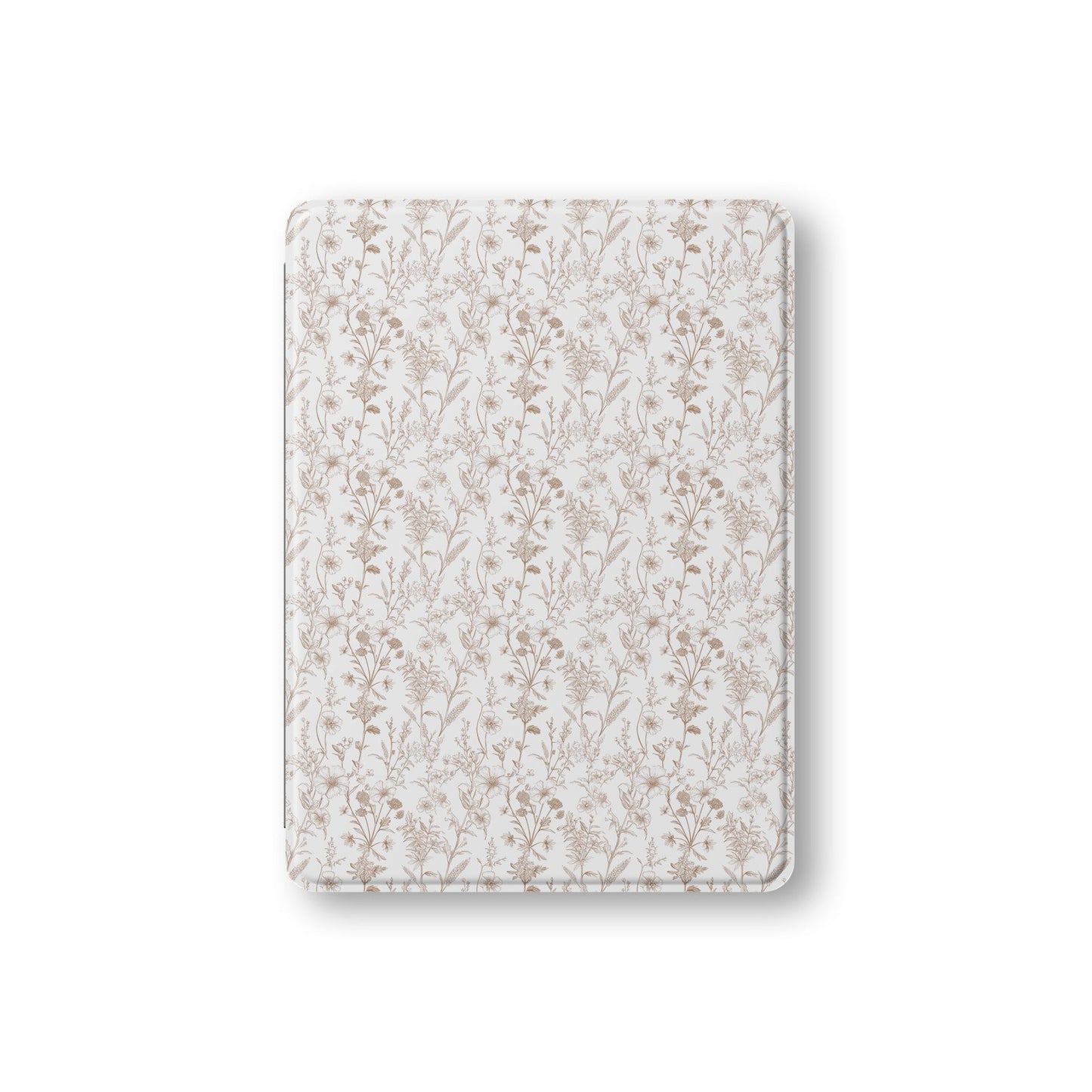 Slim iPad Pro case with Apple Pencil slot and vintage floral design