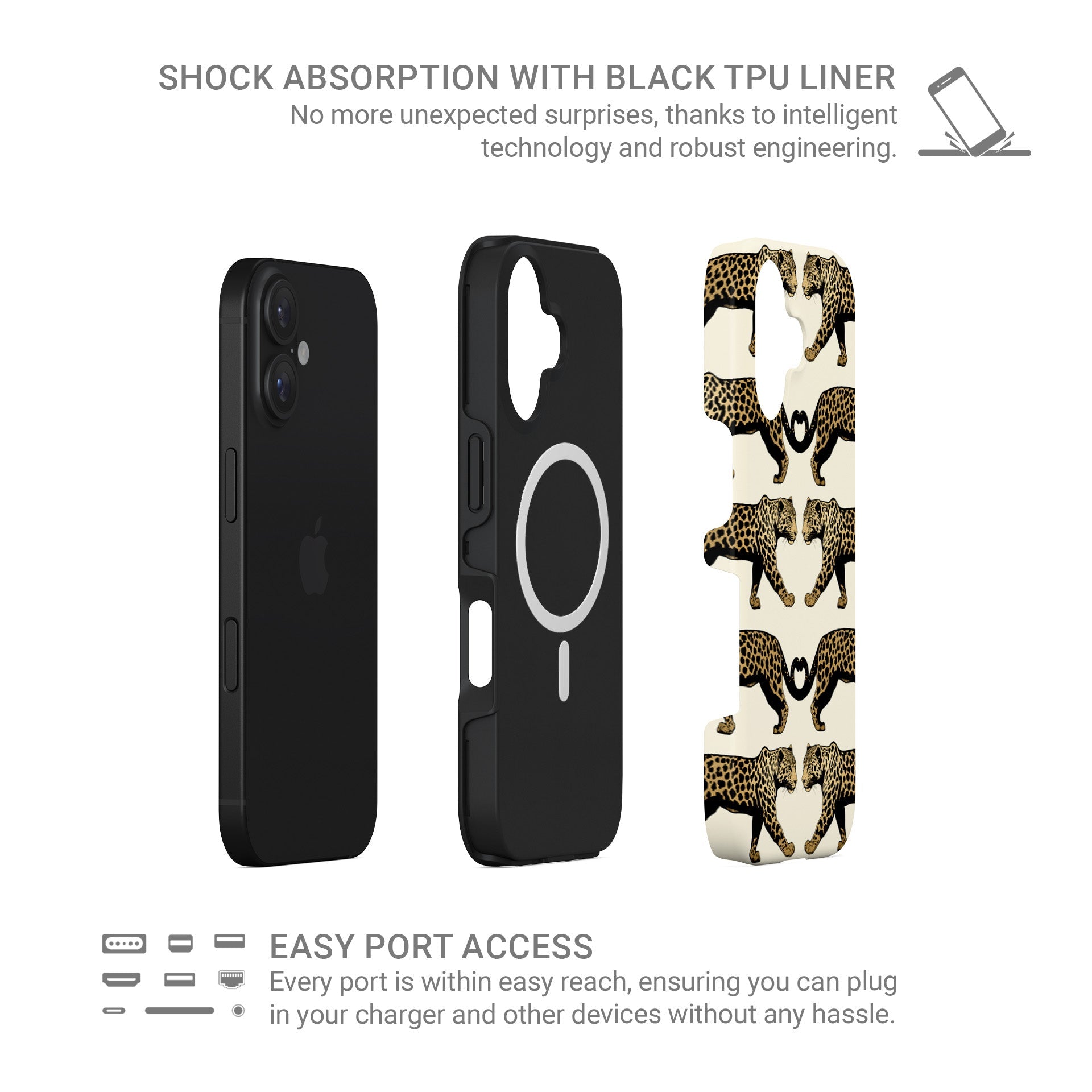 Fierce Reflections | MagSafe Tough Phone Case - Case & Charm