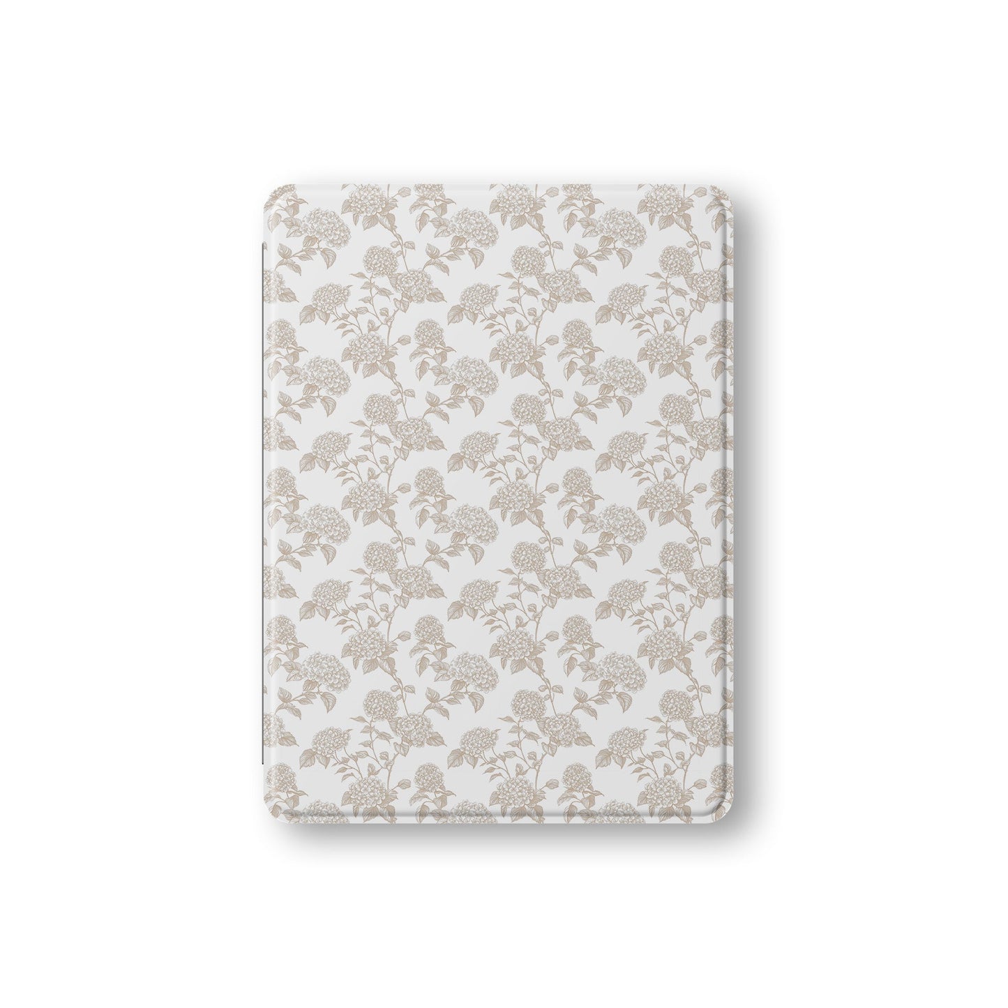 Slim iPad Pro case with Apple Pencil slot and sepia botanical design