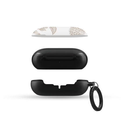 Slim glossy Samsung Galaxy Buds case with botanical design