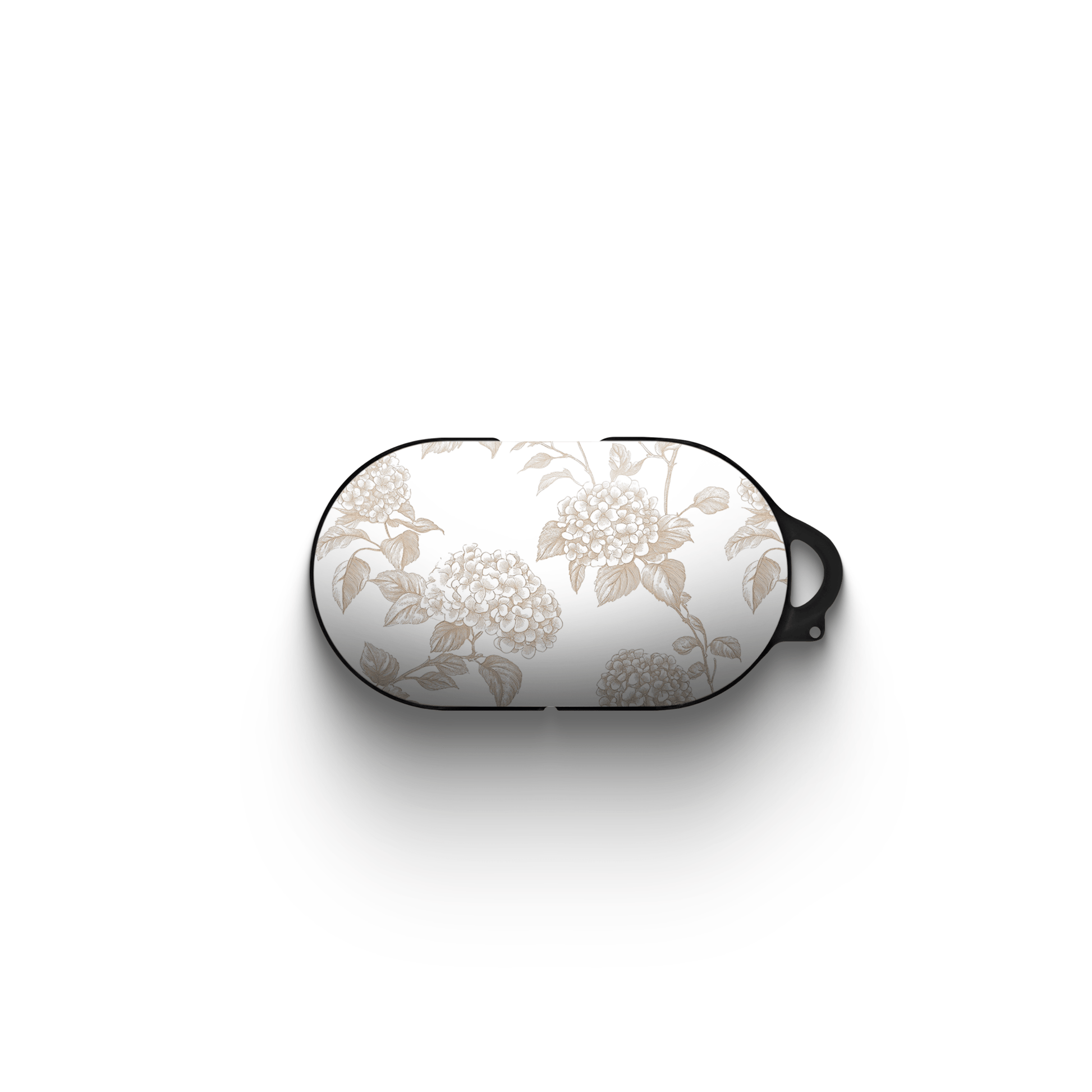Slim glossy Samsung Galaxy Buds case with botanical design