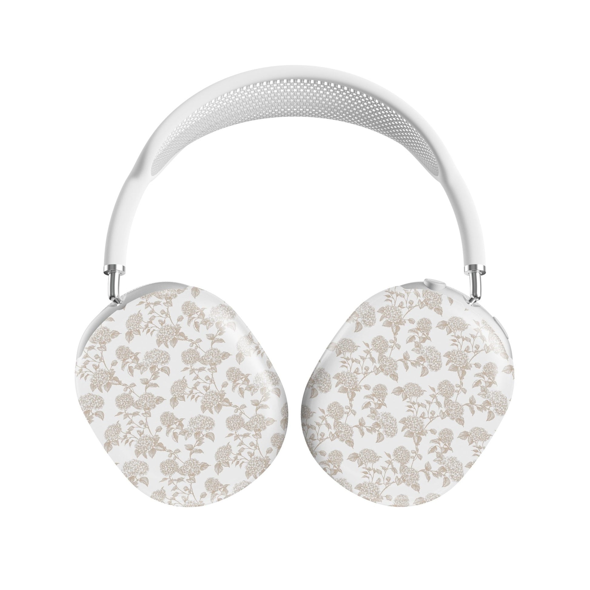 Garden Parlour AirPods Max Tough Case with vintage sepia floral pattern, slim glossy finish, and scratch-resistant protective design.