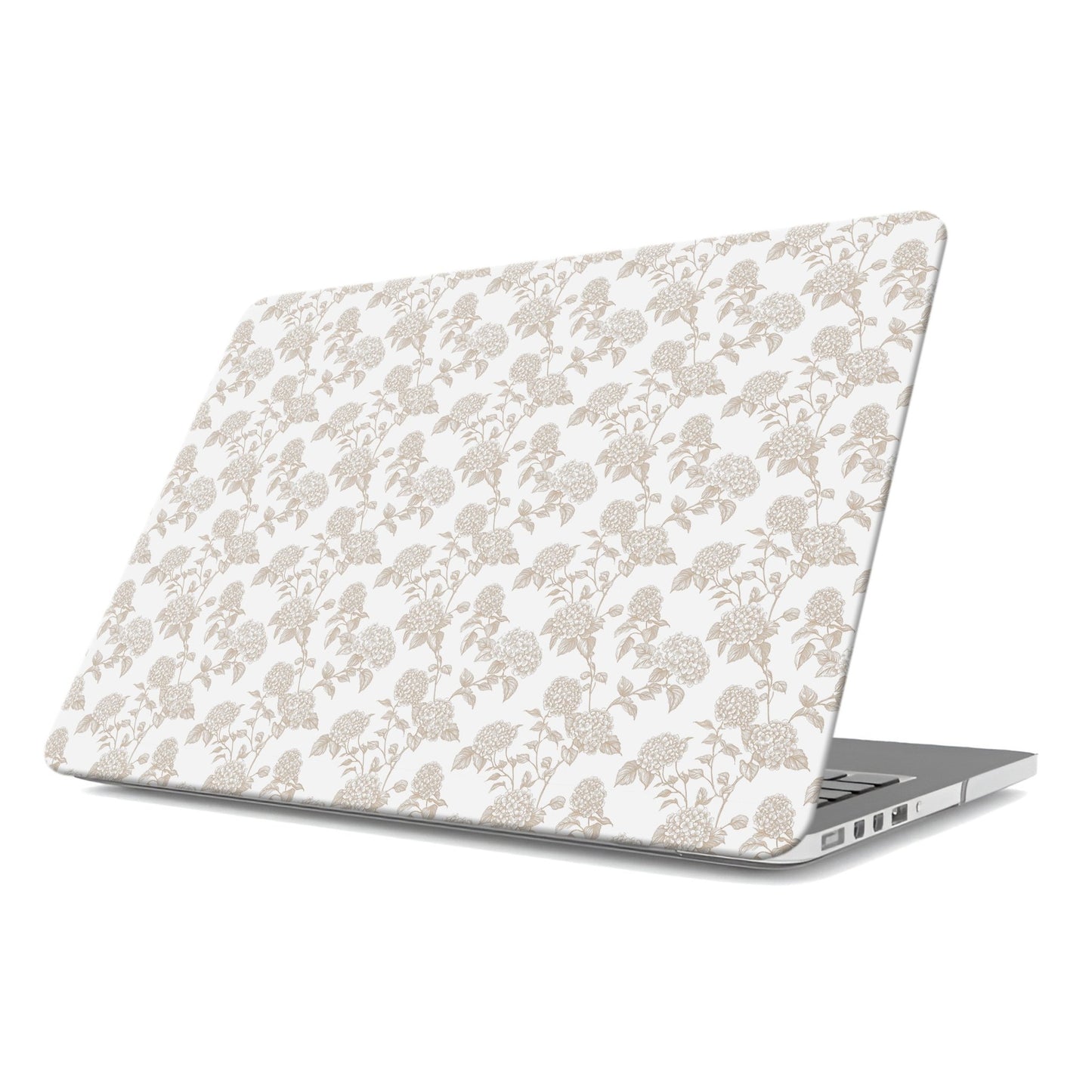 MacBook Case – slim sepia floral hard shell cover