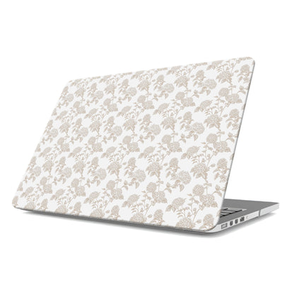 MacBook Case – slim sepia floral hard shell cover