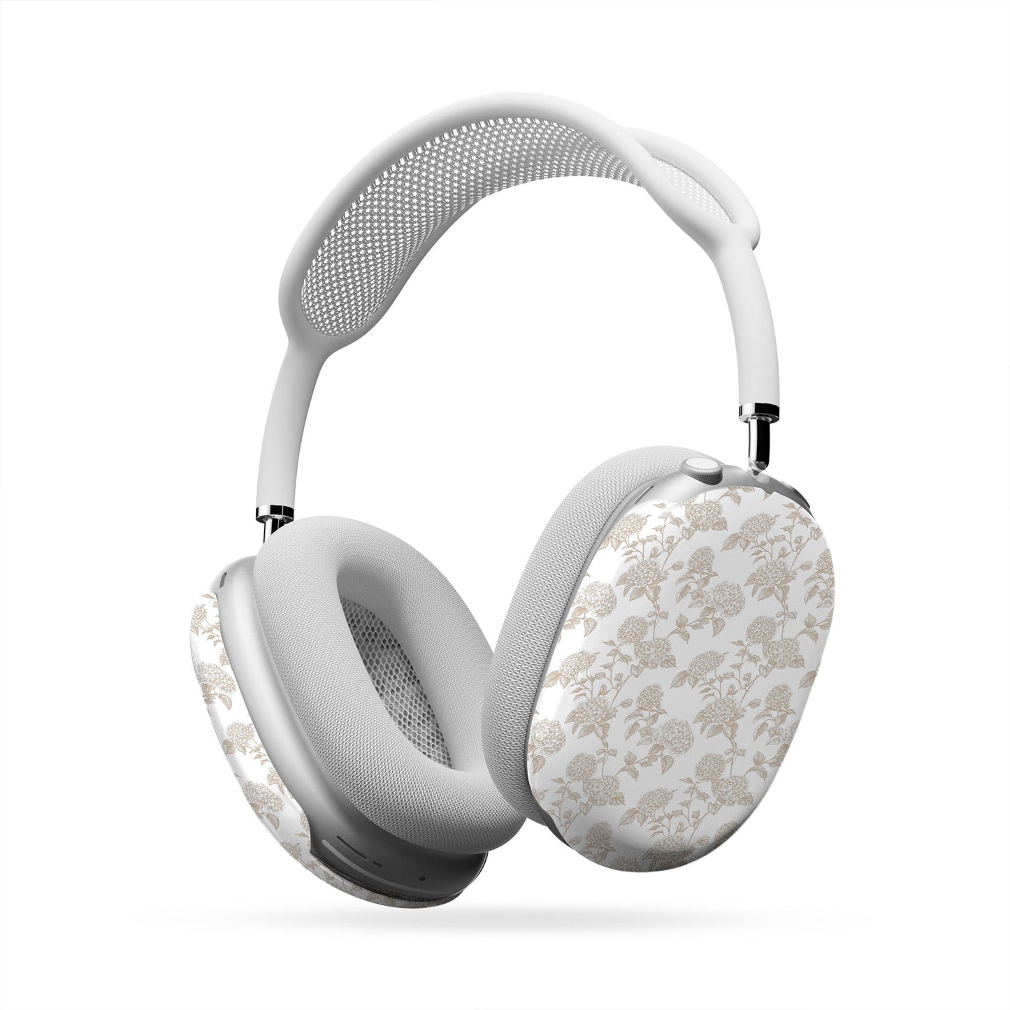 Garden Parlour AirPods Max Tough Case with vintage sepia floral pattern, slim glossy finish, and scratch-resistant protective design.