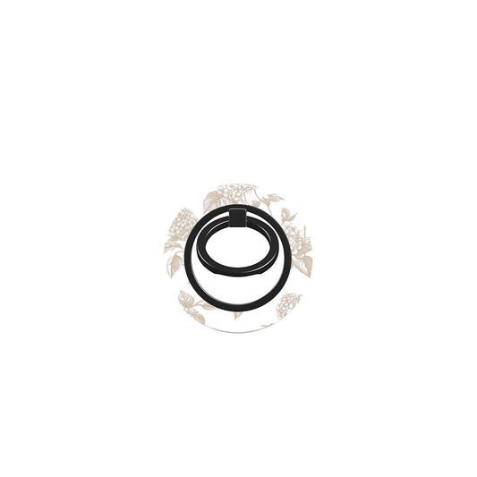 360 degree magnetic phone ring stand with sepia floral vintage print