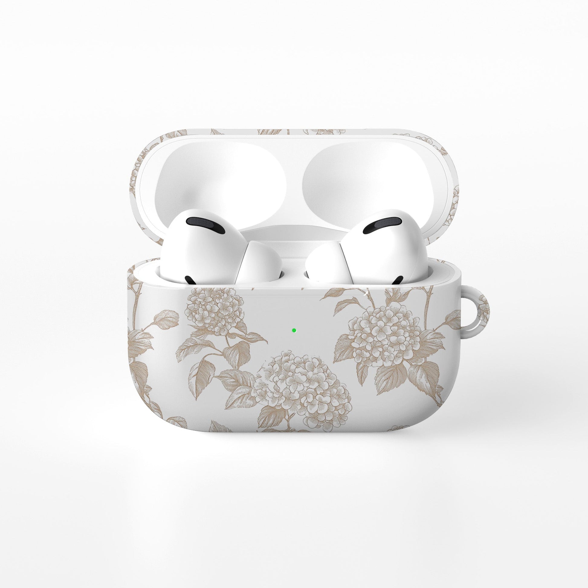 Garden Parlour AirPods Case – sepia vintage floral design with glossy finish, slim and scratch-resistant cover for Apple AirPods Pro and AirPods Pro 2