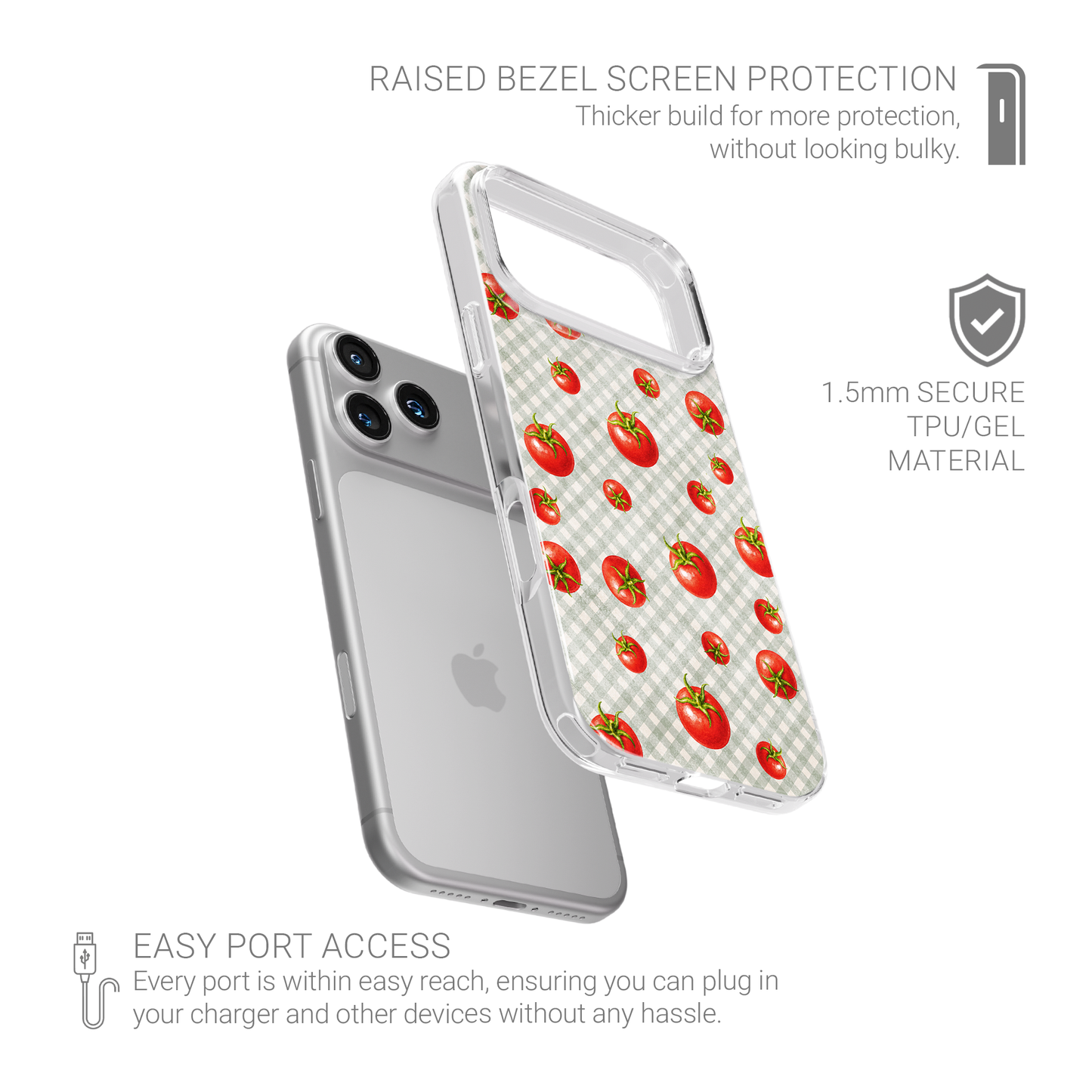 Tomato Tumble | Soft Clear Case